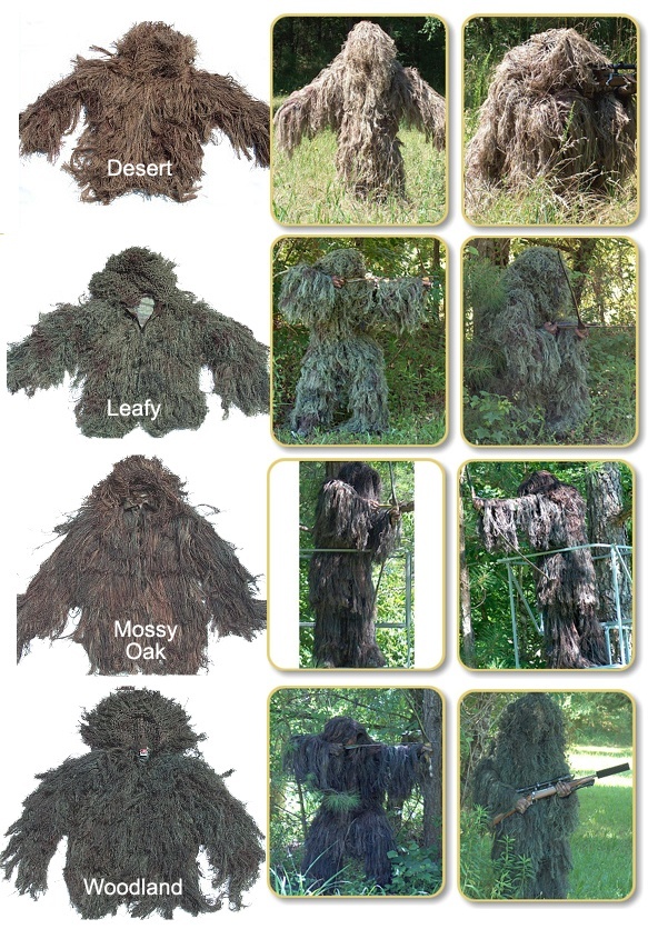 Ghillie Suit Size Chart