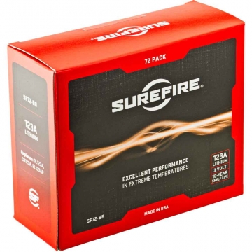 SureFire 123A Batteries - Box of 72