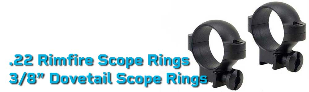 .22 Rimfire Scope Rings - 11mm Dovetail Scope Rings