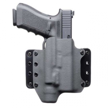 Blackpoint Tactical Leather Wing Light Mounted OWB Holster for Glock 19/23/32 with Streamlight TLR-7
