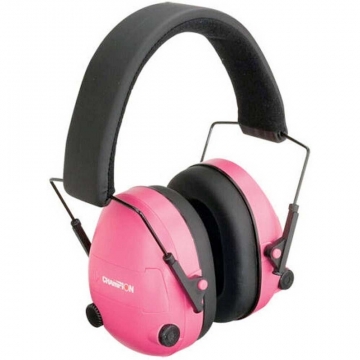 Champion Ear Muffs - Electronic 25dB NRR Hearing Protection, Pink