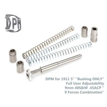 DPM Recoil Rod Reducer System for 1911 5″ “Bushing ONLY” Full User Adjustability