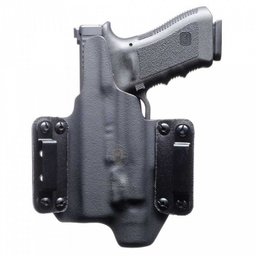 Blackpoint Tactical Leather Wing Light Mounted OWB Holster for HK VP9 w/ Streamlight TLR-7