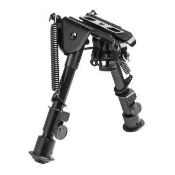 NcStar Compact Bipod - 5.5" to 8" Rifle Bipod with 3 Adapters & Smooth Legs  (AR15 Bipod)
