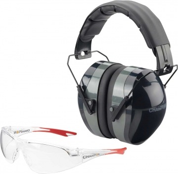 Champion Eyes and Ears Combos - Dark Passive Hearing Protection & Ballistic Eye Protection