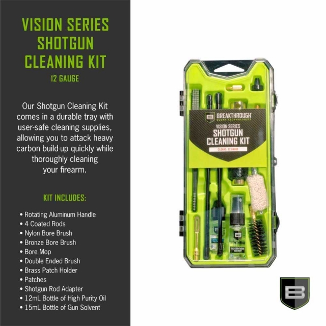 12 Gauge Shotgun Cleaning Kit [ON SALE] Breakthrough Clean Vision Series
