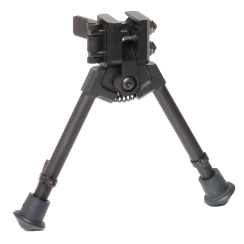 Versa-Pod 300 Series: 7-9" prone bipod with rubber feet, non-pan/tilt, picatinny rail mounted with r