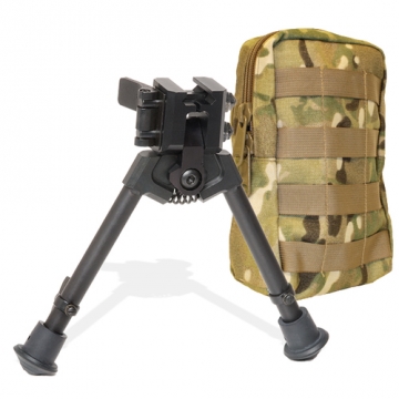Versa-Pod Defense, Battlepack 300 Series: 7-9" prone bipod without pan function, includes Raptor, ru