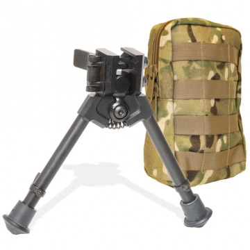 Versa-Pod Defense, Battlepack 300 Series: 7-9" prone bipod w/pan & tilt function, includes Raptor, r