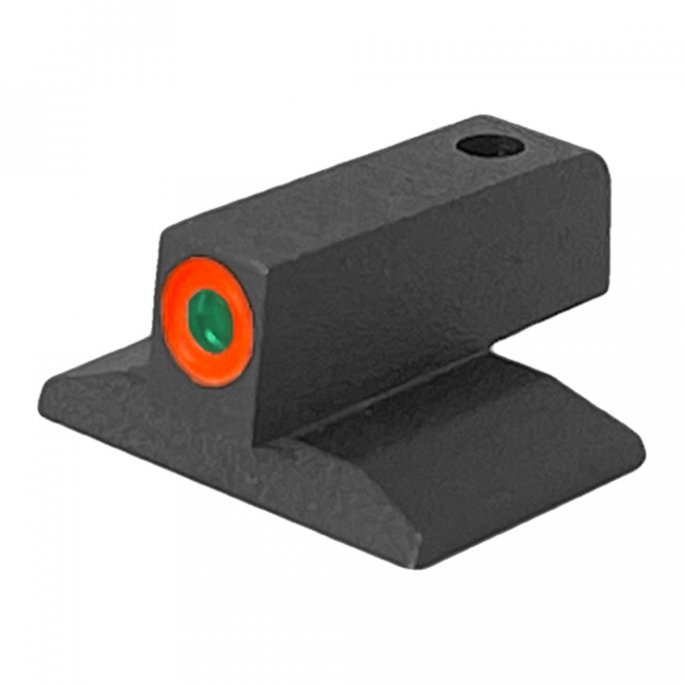 Kensight ProGlo - Tritium Ramped Front Night Sight w/ Lumi Orange Outline, 0.150" Tall, contoured Ba