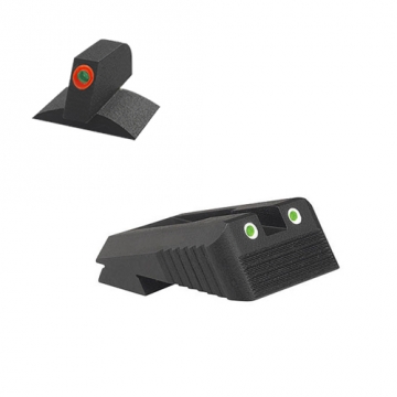 Kensight Kimber  Sight Set Serrated Blade (860-222) w/ 0.160" Tall Lumi Orange Tritium contoured 