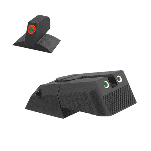 Kensight - (DAS) Adjustable Tritium Rear Sight, Serrated Blade (860-629) w/ 0.200" Tall Lumi Orange 