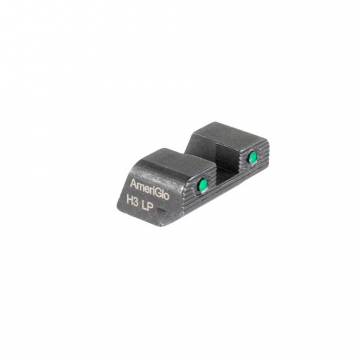 Ameriglo Rear Night Sight for SIG / Springfield  XD, Hellcat (non OSP) Green Tritium 2-dot Black