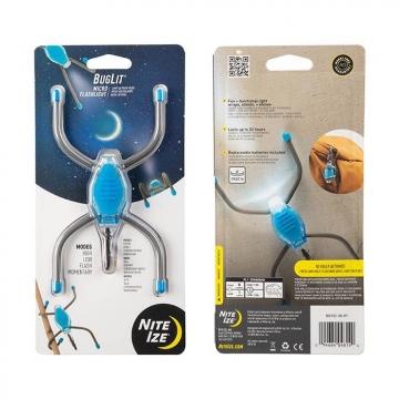 Nite-Ize BugLit Micro Flashlight - Bright Blue/Charcoal