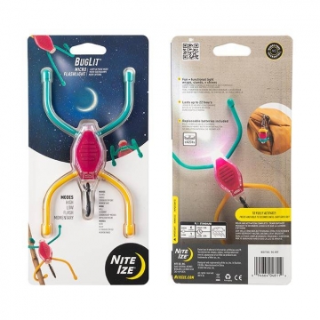 Nite-Ize BugLit Micro Flashlight - Red/Teal/Yellow