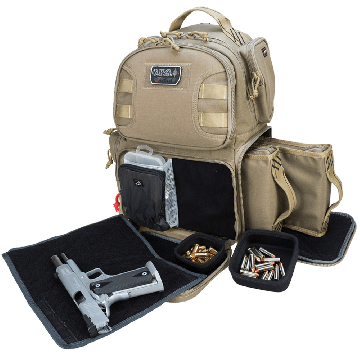 Tactical Range Backpack - Holds 2 Handguns