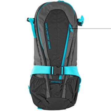 Grey Ghost Apparition Bag Blk/cayan Zips