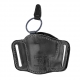 Bianchi Model 105 Minimalist Belt Slide Holster w/ Slots for Glock 17, 19, 23, 29 - Right Hand, Blac
