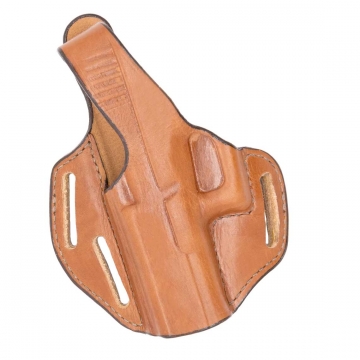 Bianchi Model 77 Piranha Pancake-Style Holster for Glock 19 - Left Hand - Tan