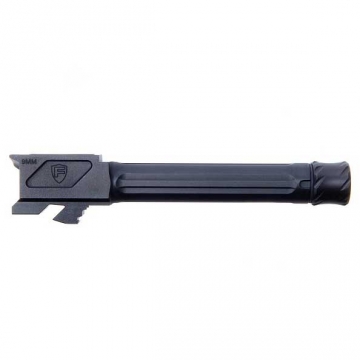 Fortis Glock Match Grade Barrel for Glock 19 with Lone Rifling THREADED - Black Nitride