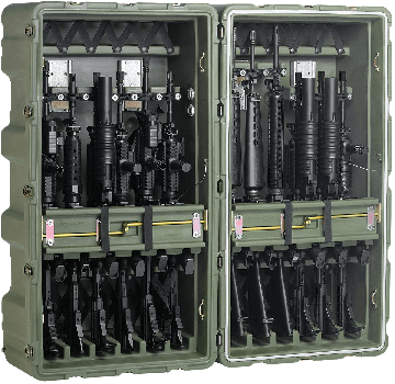 472-M4-M16-12 Mobile Armory Rifle Case