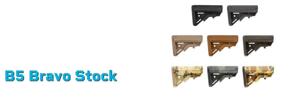 B5 Bravo Stock – Lightweight AR-15 Mil-Spec Stock