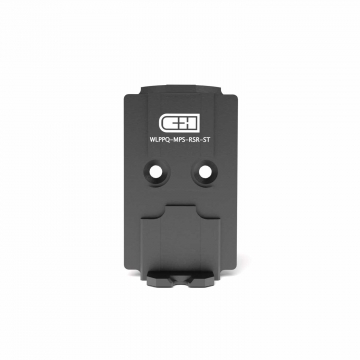 C&H Precision Walther PPQ, Q4, Q5 Steiner MPS Optic Plate with Integrated Rear Sight Steel Mount