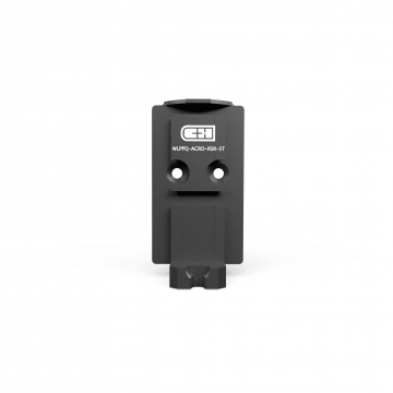 C&H Precision Walther PPQ, Q4, Q5 Aimpoint Acro Steel Optic Plate with Integrated Rear Sight