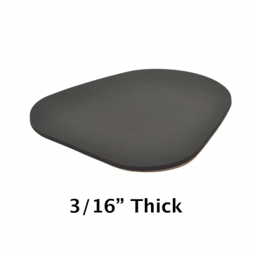 Kick-EEZ Cheek Protector 3/16" – Black Microcellular Urethane Pad