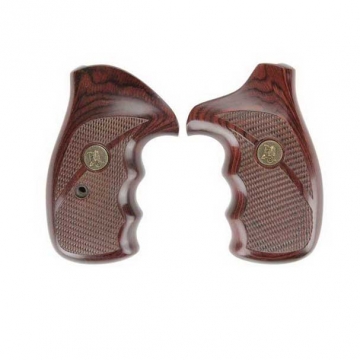 Pachmayr Renegade Checkered Grip – S&W J Frame Round Butt, Rosewood
