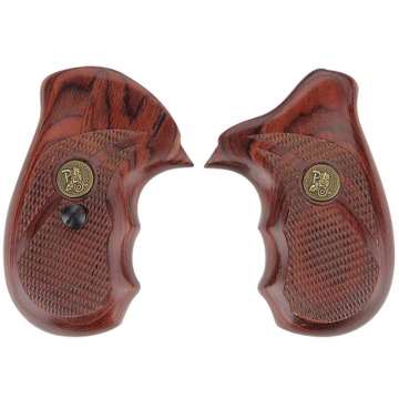 Pachmayr Renegade Checkered Grip – S&W J Frame Round Butt, Rosewood