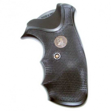 Pachmayr SJ-G Gripper Pres Grip – Fits Smith & Wesson J-Frame Round Butt Revolvers – Black