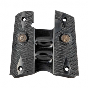 Pachmayr Signature Grip with Finger Grooves – 1911 Government & Commander, Double Diamond Checkere