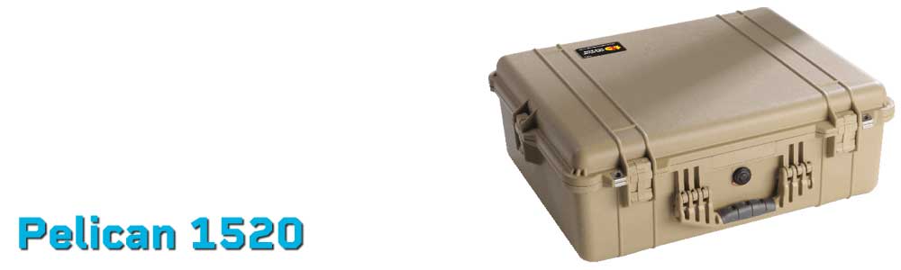 Pelican 1520 | Waterproof Protective Gear Case with Foam | Mounts Plus