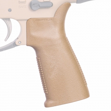 Reptilia CQG-L Grip – Long Pistol Grip for AR-15/SR-25 – FDE