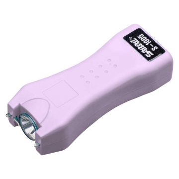Sabre 2-in-1 Stun Gun and Flashlight with Belt Holster – Purple