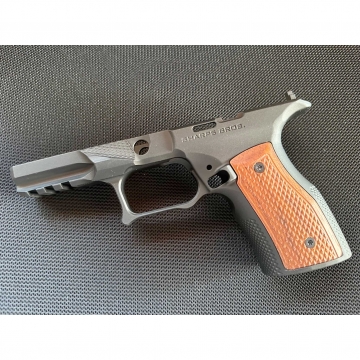 Sharps Bros Grip Module for the Springfield Echelon - Black with Brazilian Cherry Grips