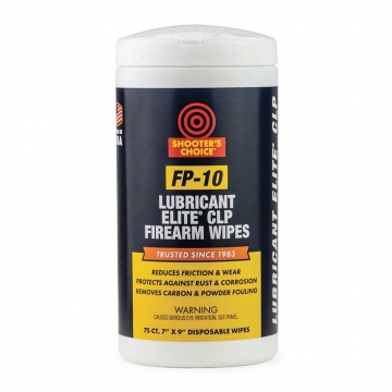 Shooter's Choice FP-10 Lubricant Elite CLP Wipes – 75 Count
