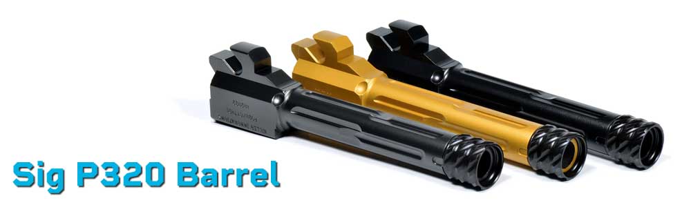 Sig P320 Barrels – Threaded, Fluted & Match-Grade for Compact & Full-Size