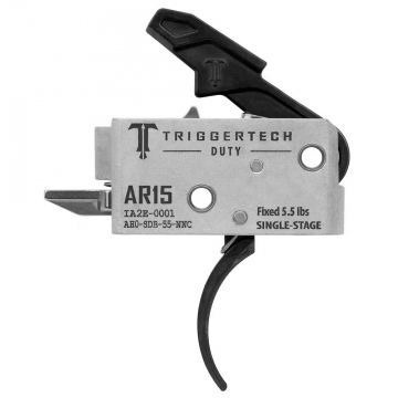 TriggerTech Duty Traditional Curved AR-15 Trigger – 5.5lb Pull | Single-Stage