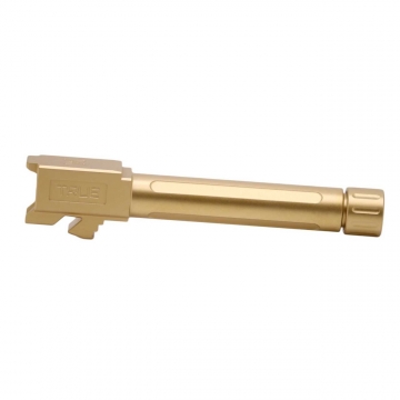 True Precision Glock 19 Threaded Barrel – Gold TiN Finish (Gen 1-5)