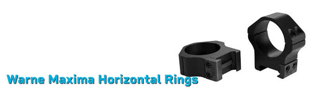 Warne Maxima Horizontal Rings | Steel Scope Mounts