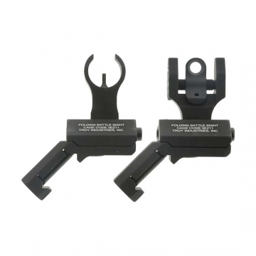 TROY 45° Offset BattleSight Set | Black – HK Front & Round Rear