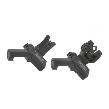 TROY 45° Offset BattleSight Set | Black – M4 Front & Dioptic Rear