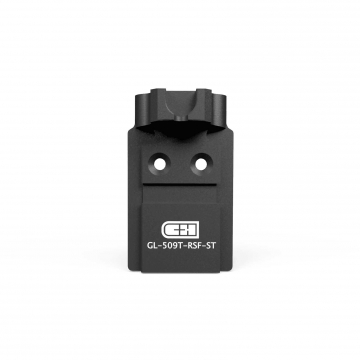C&H Precision V4 MIL/LEO Holosun 509T Glock MOS Plate with Rear Sight Forward  (V4 STEEL)