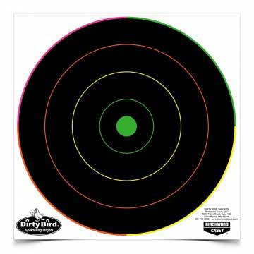 Birchwood Casey Dirty Bird 8" Multi-Color Bull's-eye, 20 Targets