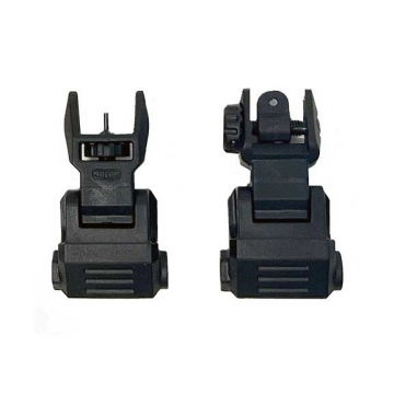 VISM Low Profile AR-15 Flip Up Sights - Front And Rear Sight Set