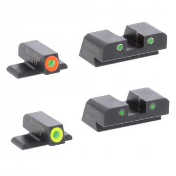 Ameriglo Spartan Sights - Sig Sauer for Sig Sauer #6 Front / #8 Rear (Sig P365 night sight)