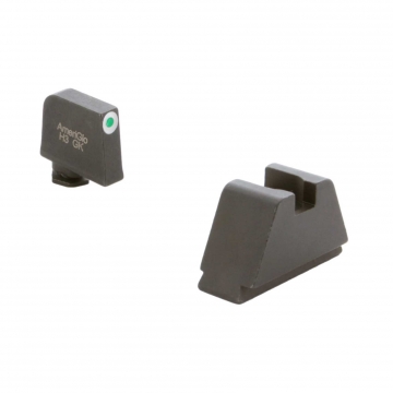 Ameriglo Suppressor Height Sights for Glock  GL-491 | 3XL Tall Green Tritium White Outline