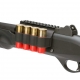 Mesa Tactical SureShell Benelli M2 Shell Holder Side Saddle & Picatinny Rail (4-Shell, 12-GA, 4 1/2